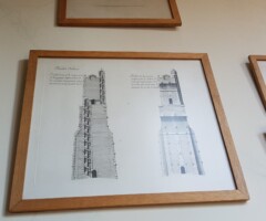 Risbe notranjosti zgradbe.