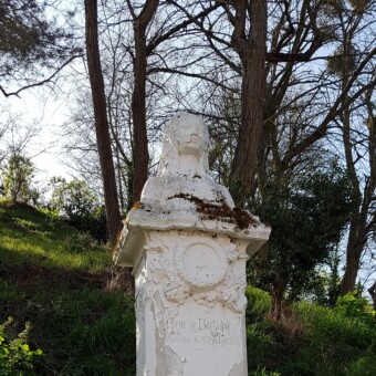 Kip Anne de Bretagne ob robu hriba.