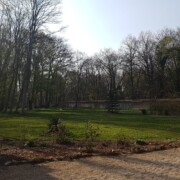 Park za gradom, pravijo da je imela včasih večjega - velik del so že odprodali.