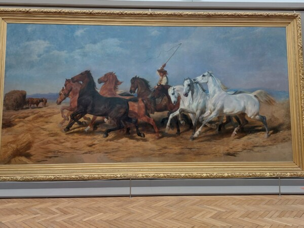 Teptanje žita v pokrajini Camargue - dolga 6 m. Je del stalne razstave v muzeju umetnosti v Bordeauxju.