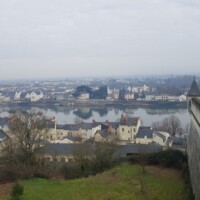 Pogled na Loaro z gradu Saumur.