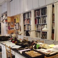 Atelje v muzeju Yves Saint Laurent.