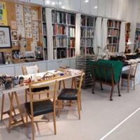 Atelje v muzeju Yves Saint Laurent.