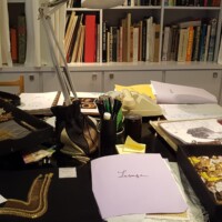 Atelje v muzeju Yves Saint Laurent.