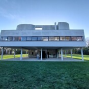 Vila Savoye - pogled z druge strani, ko pridete okoli.