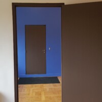 Vila Savoye - vrata, kljuke niso več originalne.