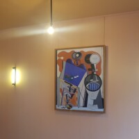 Hiša la Roche - Le Corbusierjeva slika 'Lanterna in fižolček' (1930) v jedilnici