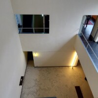 Hiša la Roche - atrij - pogled navzdol