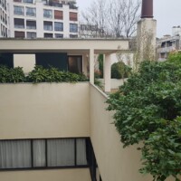 Hiša la Roche - fasada in terasa - pogled v del Jeanneret